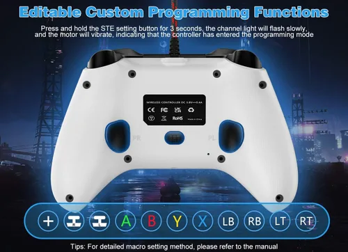 Vista 7 de Gamrombo 2 Pack Wired Controller Compatible with Xbox One SX, Xbox Series XS Windows 1011 PC Gaming Controller with Audio Jack & Volume