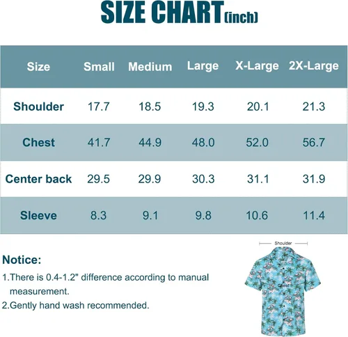 Vista 7 de American Trends Camisa hawaiana para hombre, camisas casuales de playa con botones, camisas tropicales de manga corta para hombre