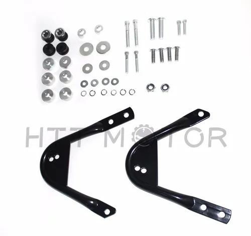 Vista 3 de DH003 - Kit de hardware de acoplamiento para portaequipajes desmontable de dos piezas, compatible con Harley Touring 97-08