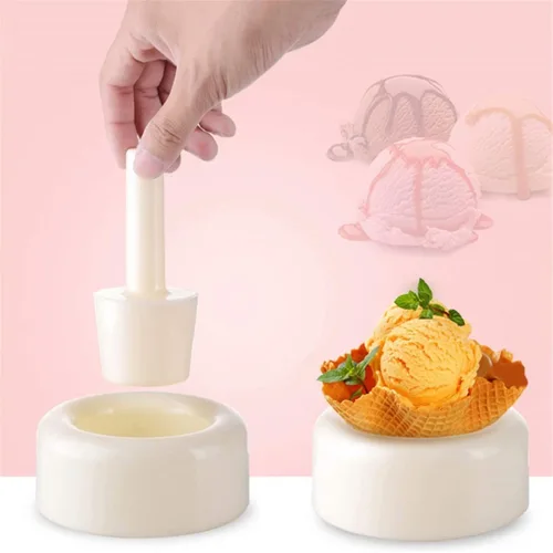 Vista 5 de Kit de molde de cono de gofres crujiente, molde de cuerno de crema de plástico, rodillo de huevo, molde de bricolaje, cocina, cocina, accesorios