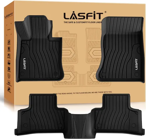 Vista 46 de LASFIT Alfombrillas para Freightliner Cascadia 2008-2017, protección para todo tipo de clima, revestimientos de automóvil de elastómero