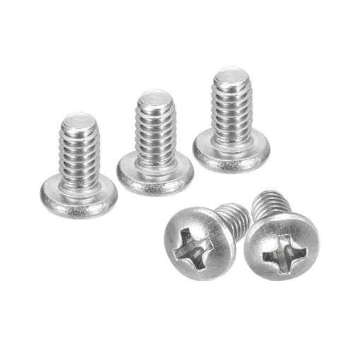 Vista 64 de uxcell Tornillos de máquina de cabeza redonda de 1/4-20x1, tornillo de acero inoxidable 304 18-8, accionamiento Phillips, totalmente roscado