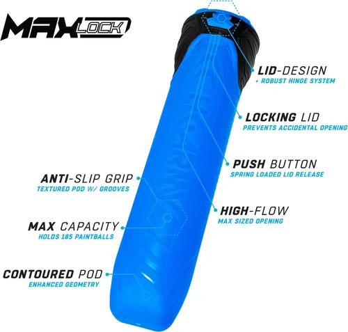 Vista 4 de HK Army Cápsulas de paintball - MaxLock 185 Round Locklid 6-Pack