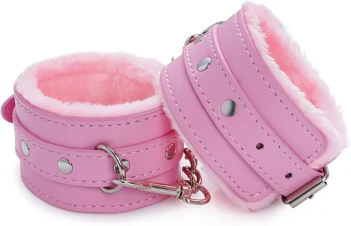Vista 11 de Rbenxia Esposas de muñeca para adultos de cuero PU cinturón de sujeción de esposas Adjustable Handcuffs Ankle Bracelets,SM,Bondage Fetish
