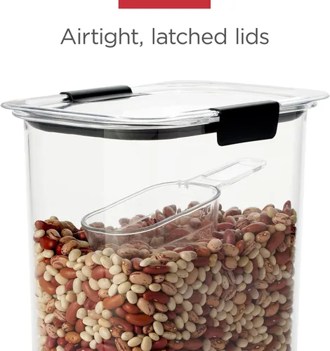Vista 3 de Rubbermaid Brilliance - Recipientes de almacenamiento de alimentos (14 piezas) + recipiente para cereales