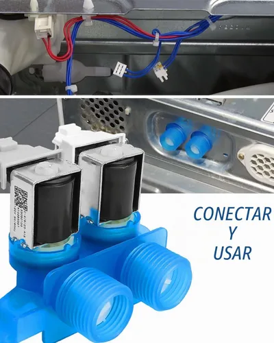 Vista 2 de Válvula de entrada de agua apta para Whirlpool Maytag WPW10289387 AP6018779