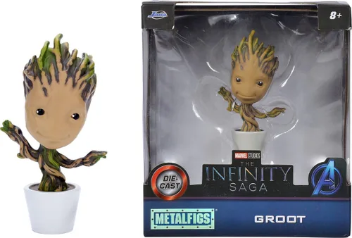 Vista 2 de Jada Toys Figura de Groot Marvel de 4 pulgadas