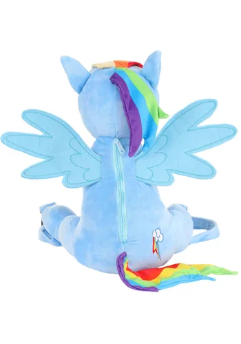 Vista 3 de Mochila de Peluche Rainbow Dash de My Little Pony para Niños Multicolor