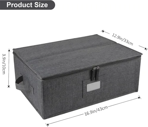 Vista 7 de popoly Contenedores de almacenamiento de China 17" x 13" x 6", cajas de almacenamiento de Stemware