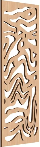 Vista 45 de 9 3/8"W x 24 3/8"H x 1/4"T Northfield Decorativos Paneles de Pared de Madera Calado, Abedul