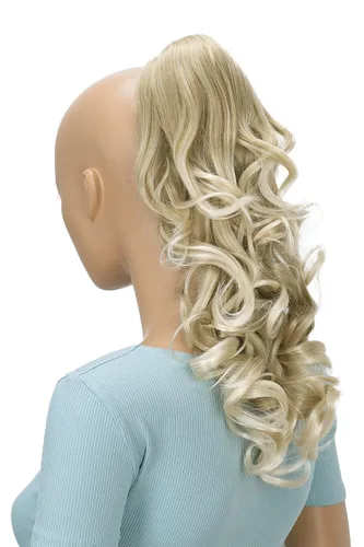 Vista 15 de CAISHA Extensión de clip de cola de caballo de 16 "voluminoso ondulado marrón ceniza H214