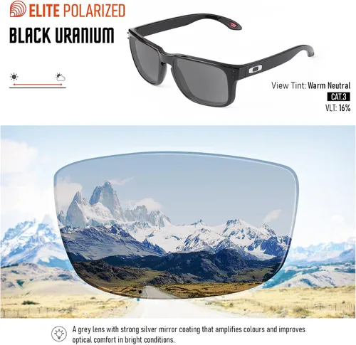 Vista 3 de Vaep Polycarbonate Replacement Lenses for Oakley Crankshaft OO9239 Sunglasses Uranio negro - Pc Polarizado