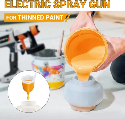 Vista 5 de Pulverizador de pintura - BATAVIA HVLP Pistola eléctrica de pintura en aerosol, contenedor de alta capacidad de 1200 ml, fácil de limpiar, 4
