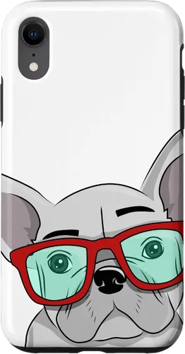 Vista 25 de French Bulldog Cute Glasses Frenchie Case for iPhone 17