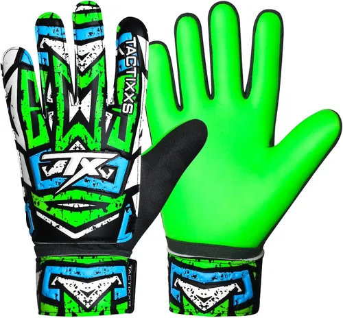 Vista 8 de Guantes de portero de fútbol para niños y jóvenes, guantes de portero de fútbol Funky antideslizantes con palma de látex de 0.16 in con agarres