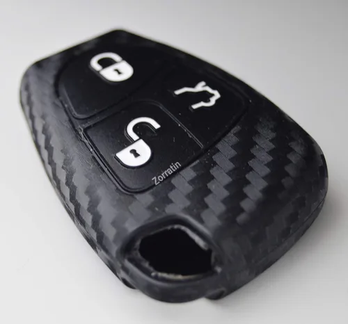 Vista 2 de Funda de silicona para llavero inteligente de Mercedes E C R CL GL SL CLK SLK