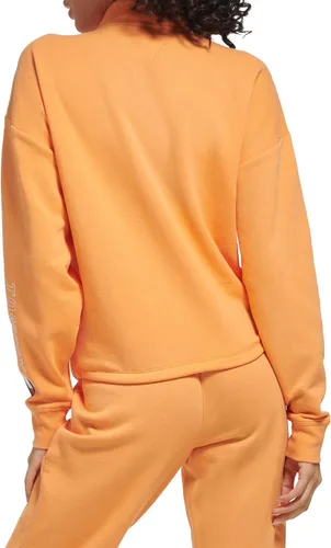 Vista 3 de Tommy Hilfiger Sudadera a rayas con cremallera y cintura elástica para mujer Albaricoque