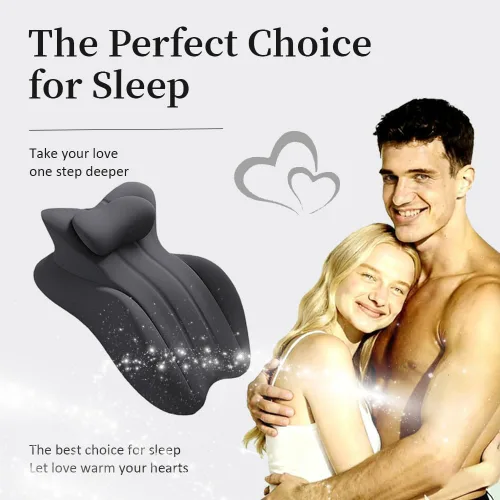 Vista 4 de Almohada Vireon Sweet Spot, almohada de ángulo de 27° para posición perfecta en pareja, cojín de espuma viscoelástica en forma de cuña