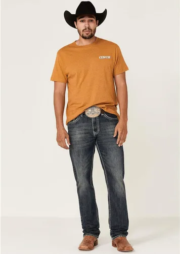 Vista 2 de Cinch Camiseta de manga corta para hombre, Oro