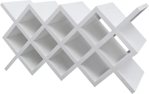 Vista 6 de Estante para botellas de vino de 10 rejillas montado en la pared, estante para gabinete de vino, estante de exhibición, estante de vino, celosía