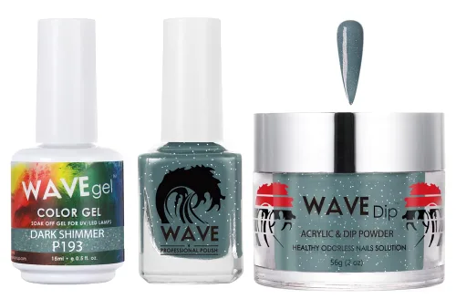 Vista 208 de WAVEGEL - Juego de gel de remojo, laca de uñas y polvo acrílico a juego - Colección Simplicity - #P109 Blizzard