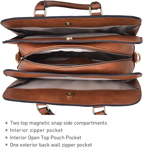 Vista 5 de Dasein - Bolsa de mano para mujer con 3 compartimentos