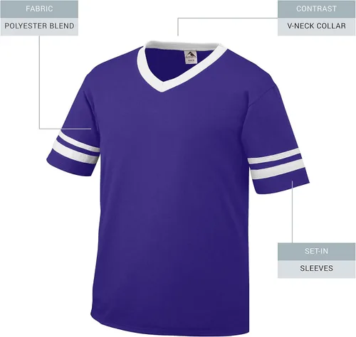 Vista 62 de Augusta Sportswear Jersey de rayas de manga para hombre