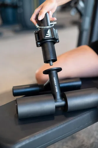 Vista 3 de SquatWedgiez Versa Tib Bar para entrenamiento de rodillas sobre los dedos de los pies Entrenador Tibialis para férulas de espinillas y alivio