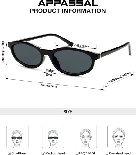 Vista 4 de Lentes de sol rectangulares retro estilo ojo de gato para mujeres y hombres, estilo vintage de los años 90, Y2K, lentes de sol ovalados estrechos