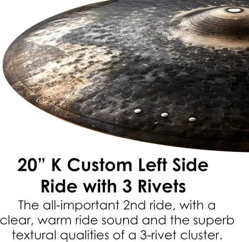 Vista 3 de Zildjian K - Platillo de paseo lateral izquierdo personalizado, 20 pulgadas
