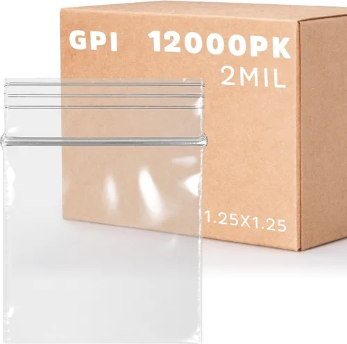 Vista 40 de GPI - Bolsas pequeñas con cremallera de 1 x 1 pulgada, bolsas de plástico transparente con cierre para joyas, 2 mil de grosor, con cierre superior
