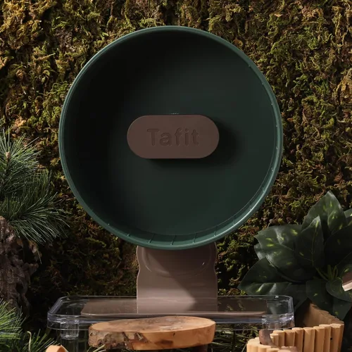 Vista 2 de Rueda de ejercicio para hámster súper silenciosa de Tafit – 8.66 pulgadas Verde aguacate