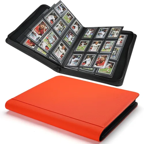 Vista 28 de Carpeta Toploader CARDBINDER, Estuches Duros Toploader, Fundas de 4 Bolsillos para hasta 128 Tarjetas. Carpeta de Tarjetas Toploader con Fundas