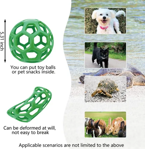 Vista 4 de Hábitat de tortuga con pendientes, material ABS, plato de agua de tortuga, pinzas para alimentos y bola de comida, accesorios de tortuga