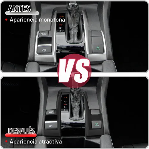 Vista 3 de X AUTOHAUX - Adhesivos para panel de cambios para Honda Civic 16-21 pares