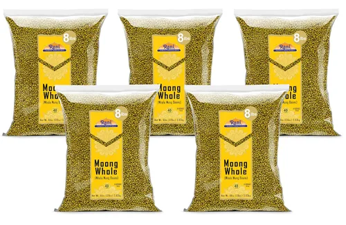 Vista 23 de Rani Moong Dal (frijoles mung partidos sin piel) Lentejas indias 14 oz (400 g) ~ Todo natural Apto para celíacos Sin OGM Kosher Vegano