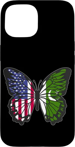 Vista 6 de Pakistani Roots USA Pakistan Mix Butterfly Pakistan Heritage Case for iPhone 17