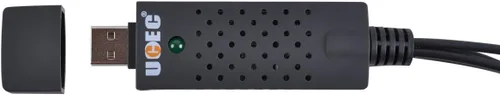 Vista 2 de UCEC Convertidor RCA a USB, dispositivo de tarjeta de captura de audio y video USB 2.0 para PC, convertidor de video analógico a digital