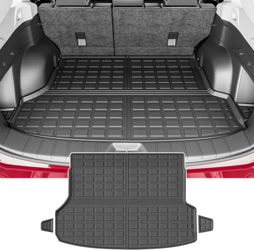 Vista 15 de powoq Alfombrilla de maletero compatible con Kia Carnival 2022-2026, protector de carga con protección para todas las estaciones, alfombrilla
