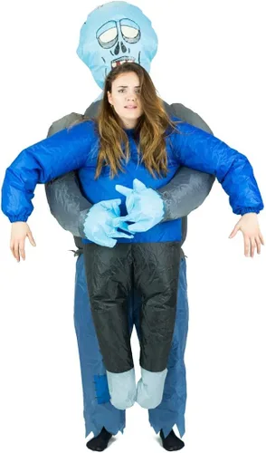 Vista 6 de Bodysocks Fancy Dress Disfraz inflable de rehén zombi aterrador de Halloween para adultos (talla única)