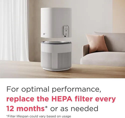 Vista 13 de Frigidaire PureA300 purificador de aire HEPA para dormitorios pequeños, cubre hasta 850 pies cuadrados, filtración de 3 etapas, certificación Energy