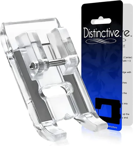 Vista 30 de Distinctive 1 – 4 (cuarto de pulgada) Quilting máquina de coser prensatelas para guía de borde con – Compatible con todos los vástagos Snap-On