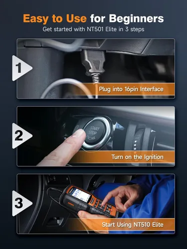 Vista 8 de FOXWELL NT510 Elite Herramienta de Escaneo Bidireccional Apta para Mercedes-Benz Sprinter Smart Maybach, Herramienta de Escaneo de Diagnóstico