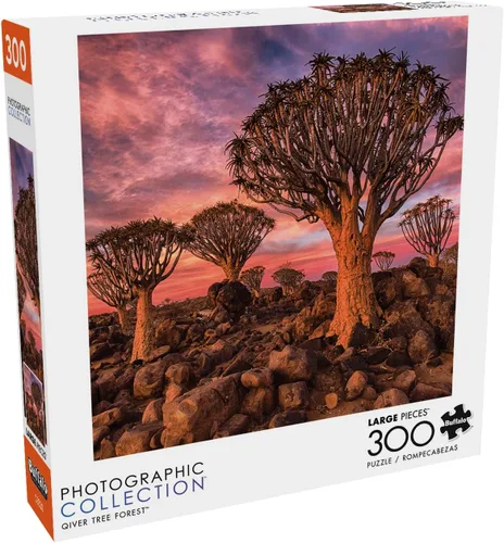 Vista 3 de Buffalo Games - Quiver Tree Forest - Rompecabezas de 300 piezas grandes