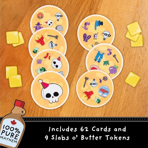 Vista 6 de Exploding Kittens – Anarchy Pancakes, de los creadores de Spot It! – Un juego de coincidencias deliciosamente rápido - 2-6 jugadores, a partir de 7