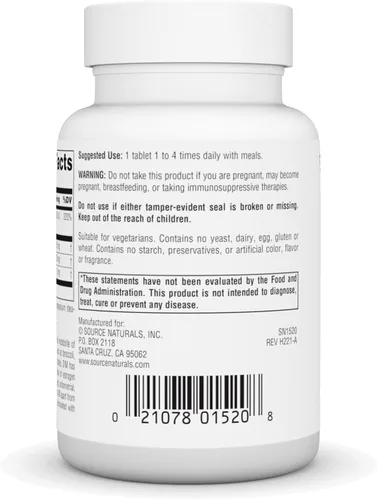 Vista 3 de Source Naturals DIM, Diindolilmetano, 100 mg - 30 Tabletas