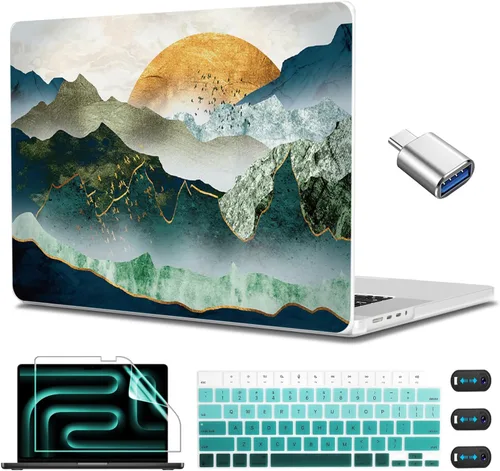 Vista 30 de CISSOOK Funda para MacBook Pro de 14 pulgadas 2025-2021 Release M5 A3434 M4 A3401 A3112 A3185 M3 A2918 A2992 M2 A2779 M1 A2442, carcasa rígida
