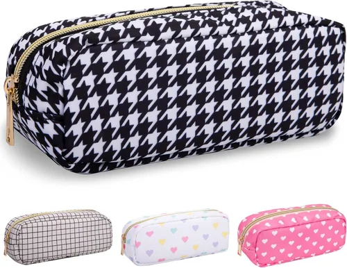 Vista 88 de izuzta Nylon Lager Pequeño Slim Mini Maquillaje Bolsa Organizador, Beige, Viajes