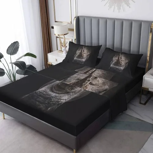 Vista 9 de Highland Cow Sábanas tamaño individual – Sábanas de cama de animales de granja, microfibra suave y bolsillo profundo, sábanas y fundas de almohada