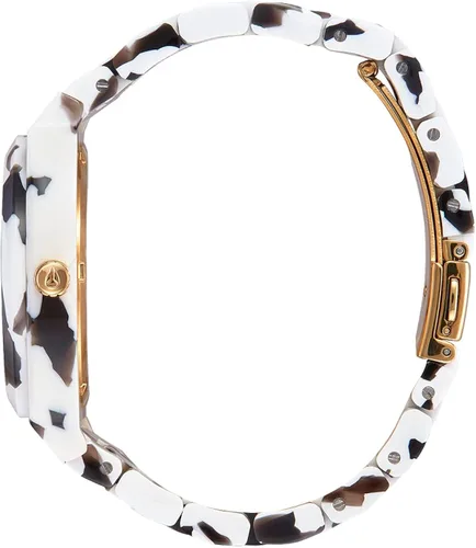 Vista 2 de NIXON Time Teller - Reloj analógico de moda de acetato resistente al agua para mujer (esfera de reloj de 1.457in, correa de acetato de 0.787in)
